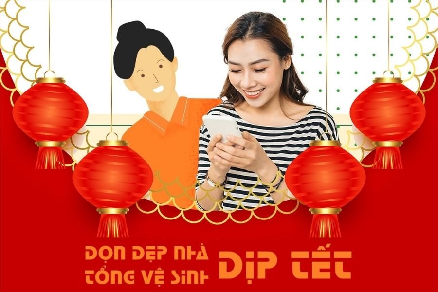 Dọn dẹp nhà cửa đón Tết cùng bTaskee