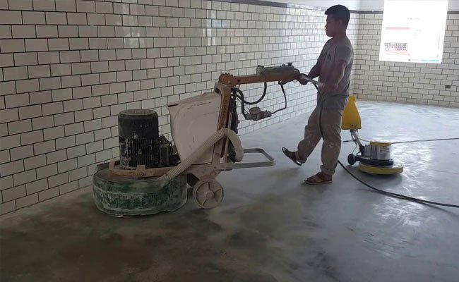 Quy trình đánh bóng mặt sàn bê tông
