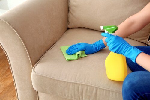 Sử dụng công cụ tẩy rửa phù hợp cho sofa nhà bạn