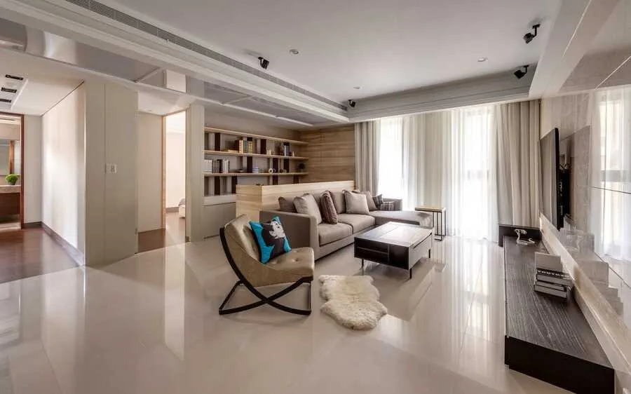 Mẫu thảm trải sàn chất liệu lông cừu khiến không gian thêm đẳng cấp, sang trọng hơn