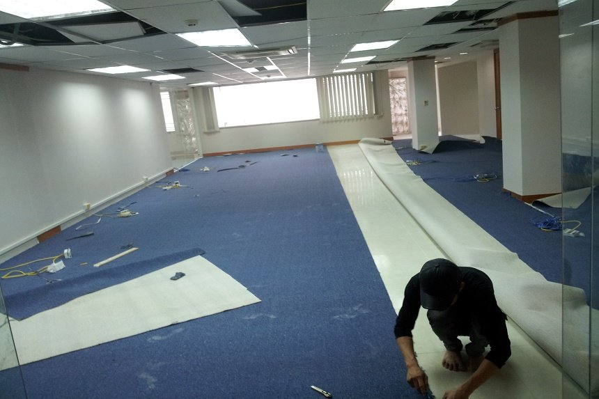 Các phương pháp lắp đặt và thi công thảm trải sàn