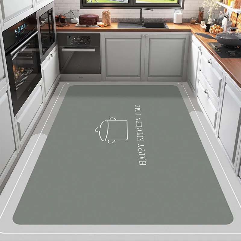 Một mẫu thảm cao su cho khu bếp khá dễ thương