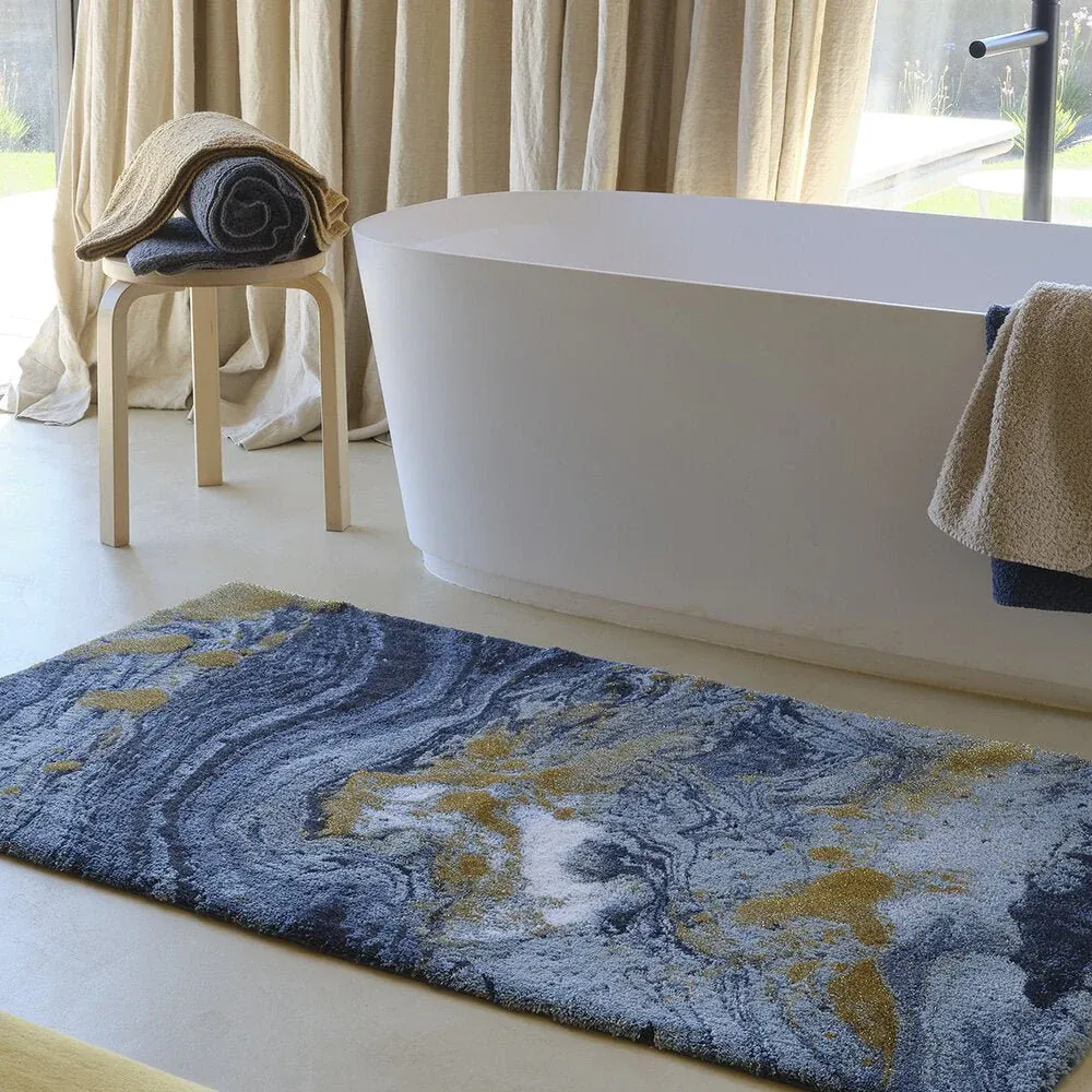 Thảm trải sàn chất liệu cotton với hoa văn trẻ trung
